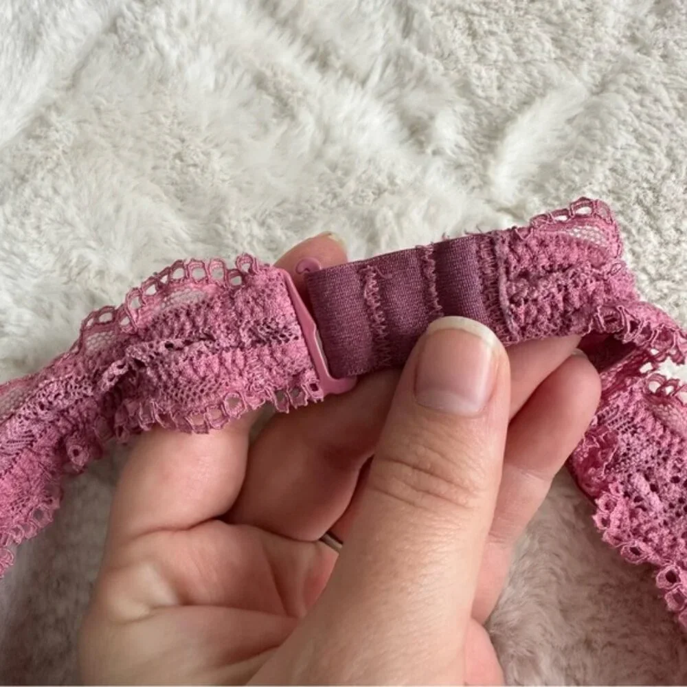 Victoria's Secret | Mauve Lace Bralette Halter long line | Size Medium